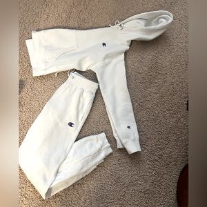 Champion sweatpants and hoodie
